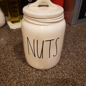 Rae Dunn nuts baby canister